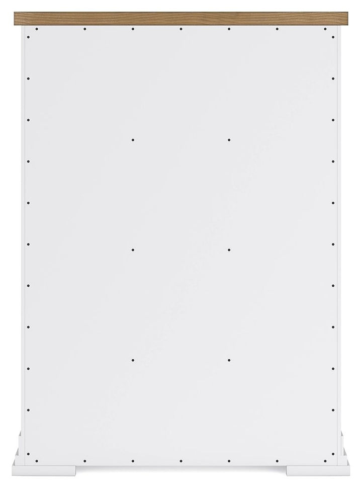 Ashbryn - Five Drawer Chest - White / Natural