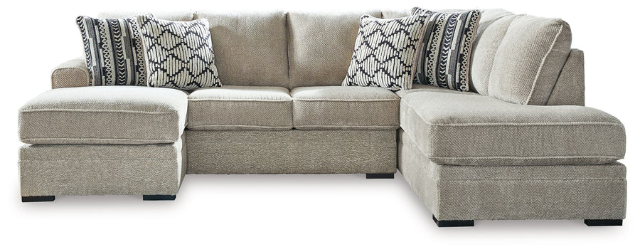 Calnita - 2-Piece Sectional With Raf Corner Chaise - Sisal by Ashley Furniture product image