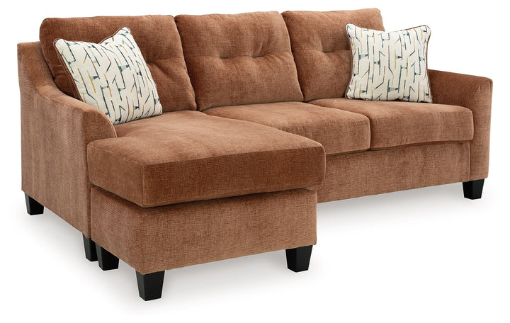 Amity Bay - Sofa Chaise Queen Sleeper - Clay