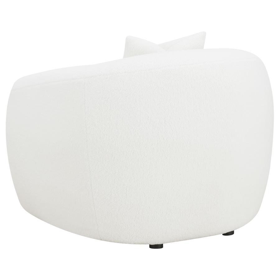 Isabella - 3 Piece Faux Sheepskin Upholstered Sofa Set - Natural
