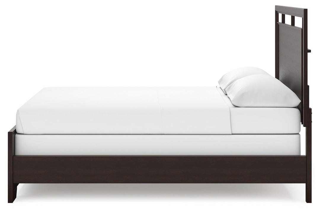 Covetown - California King Panel Bed - Dark Brown by Ashley Furniture product image