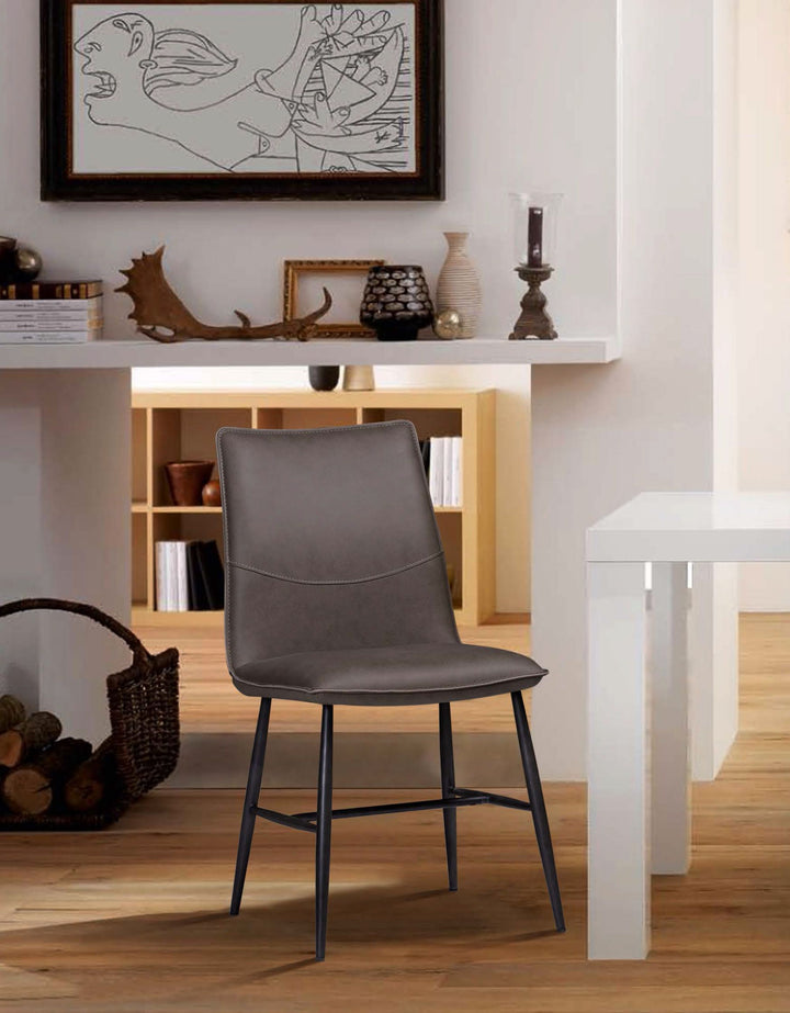 Modus Furniture 9Lk266K Kara Scoop Style Modern Dining Chair In Latte