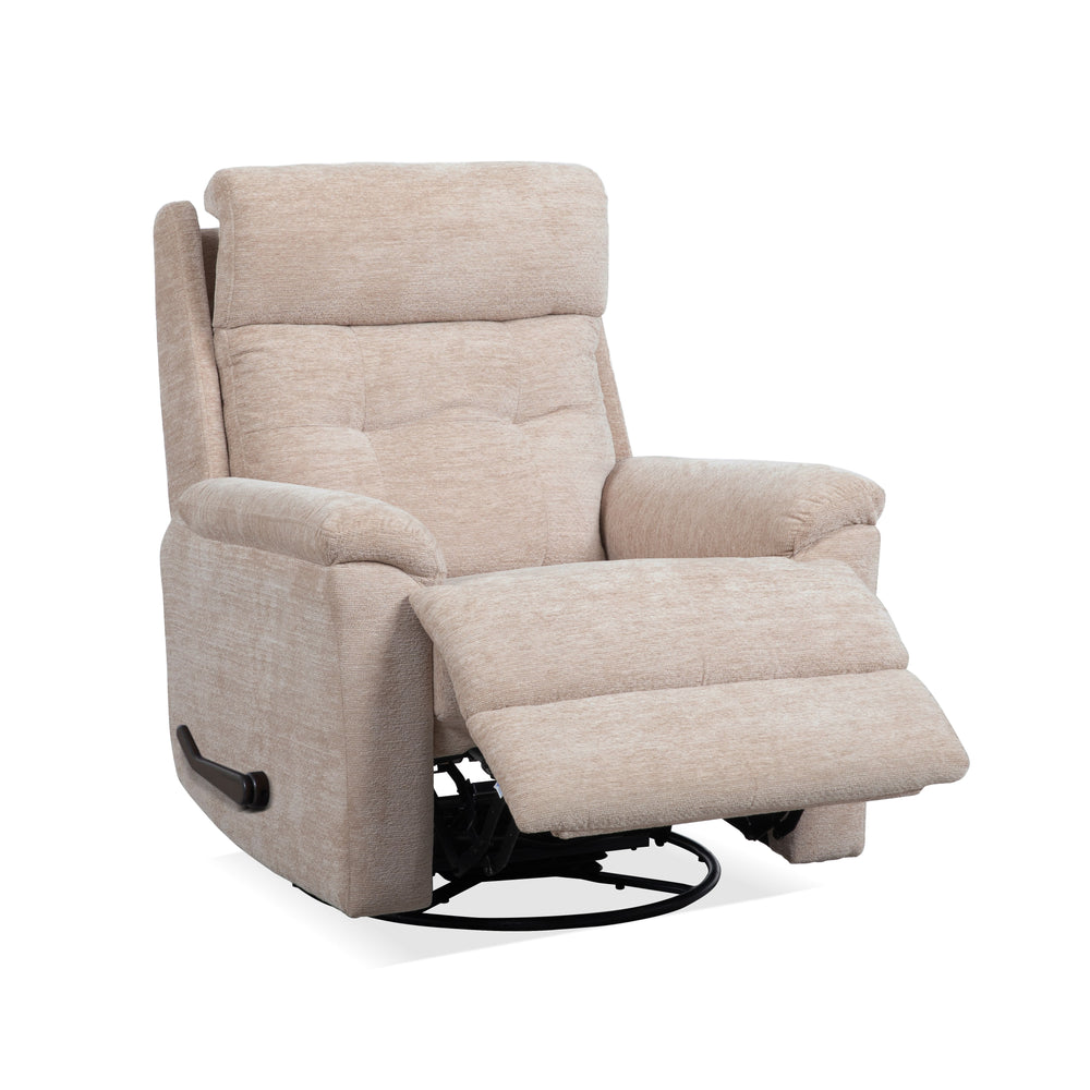 Sophisticated Swivel Gliding Recliner Oat