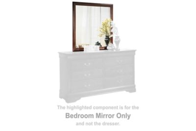 Alisdair - Bedroom Mirror - Reddish Brown
