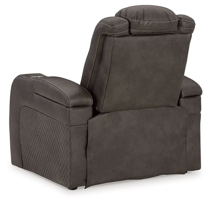 Fyne-Dyme - Power Recliner/Adj Headrest - Shadow