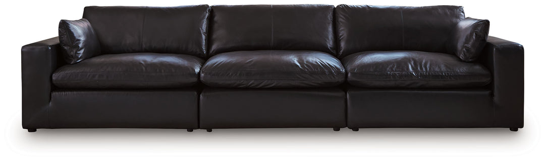 Emilia - 3-Piece Sectional Sofa - Black by Ashley Furniture product image