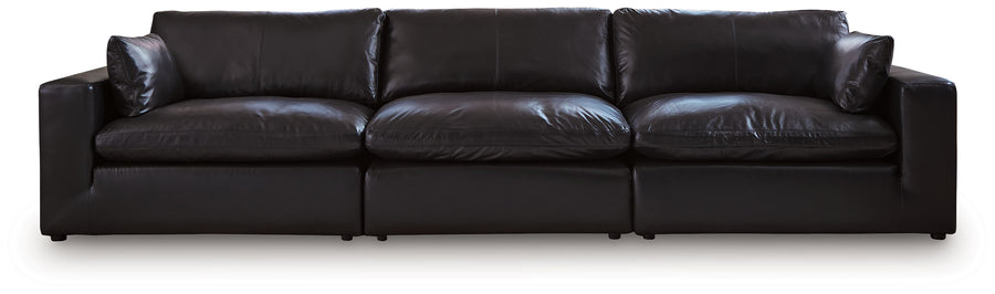 Emilia - 3-Piece Sectional Sofa - Black by Ashley Furniture product image
