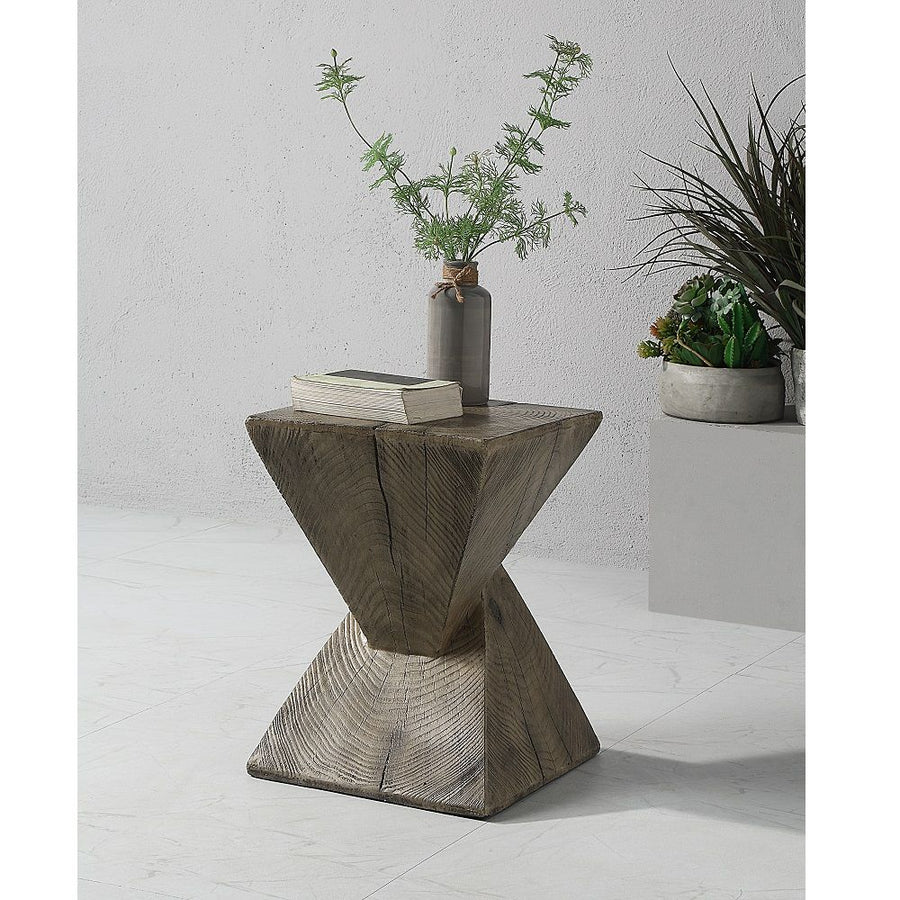 ACME Furniture Zahi Accent Table Weathered Oak