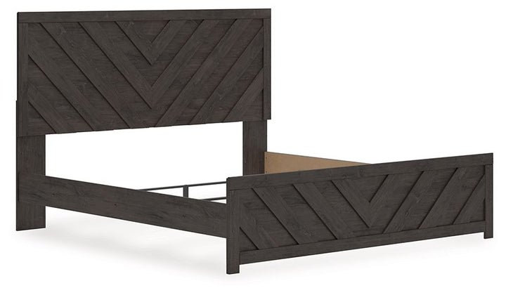 Prendonea - King Panel Bed - Charcoal by Ashley Furniture product image