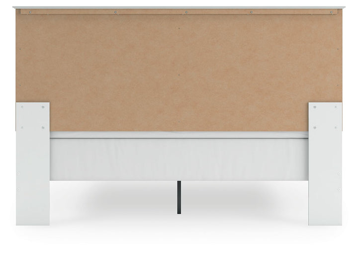 Bostwick Shoals - King Panel Bed With Framed Footboard - White by Ashley Furniture product image