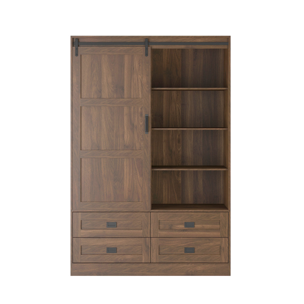 tall-bedroom-armoire-wardrobe-closet-clothing-storage-cabinet-with-hanging-rod-barn-door-drawers-open-shelves