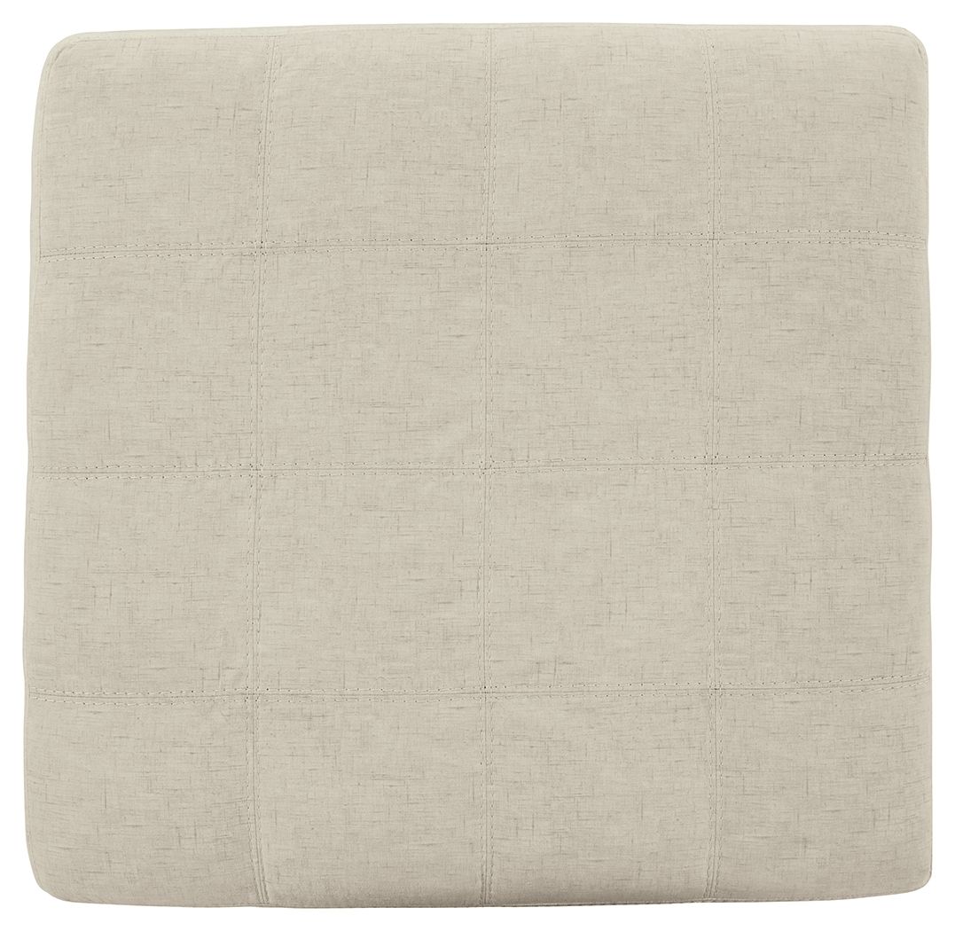 Falkirk - Oversized Accent Ottoman - Parchment