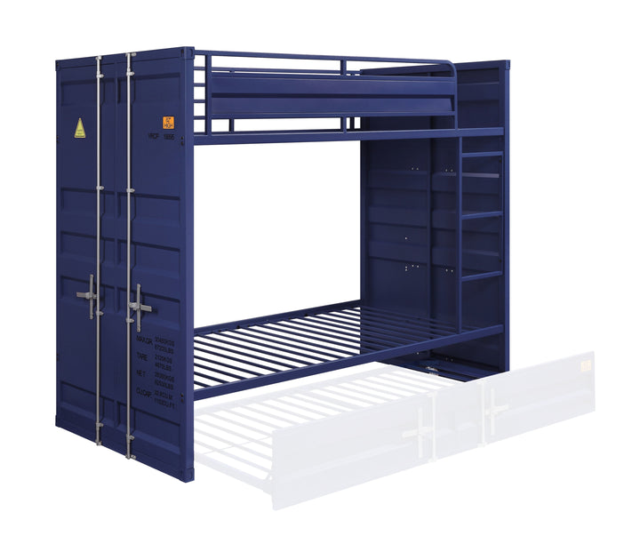Cargo - Twin Over Twin Bunk Bed - Blue