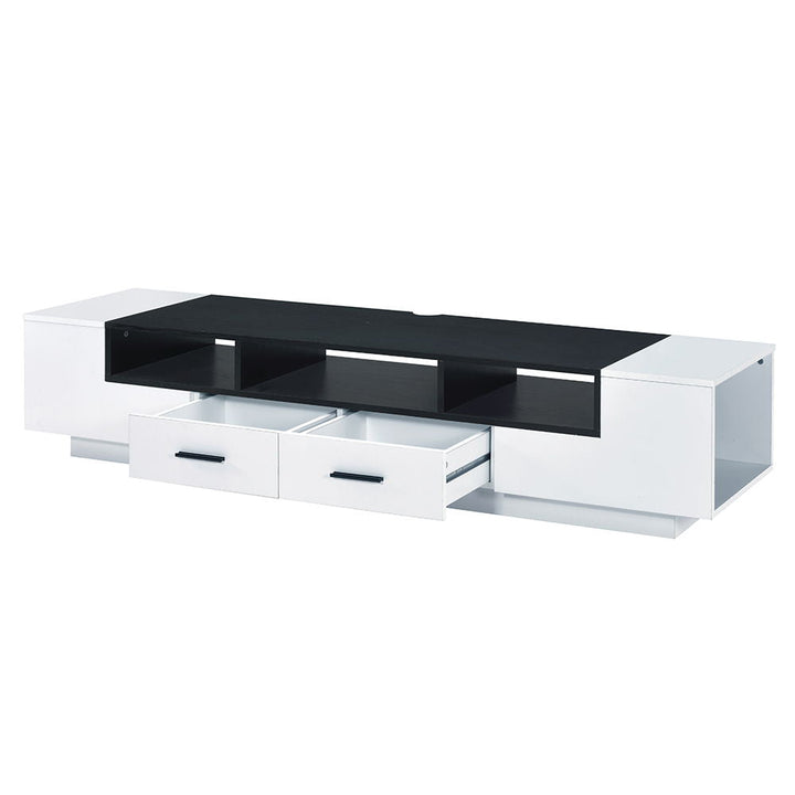 Armour - TV Stand - White & Black
