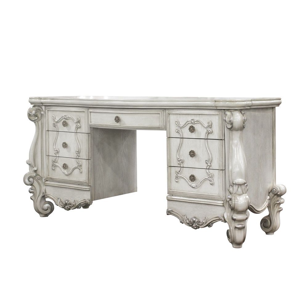 ACME Furniture Versailles Vanity Desk Bone White