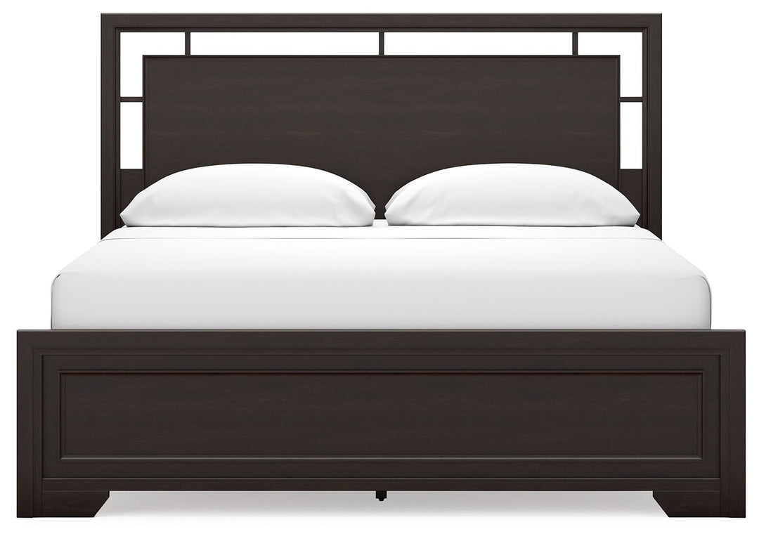 Covetown - California King Panel Bed - Dark Brown by Ashley Furniture product image