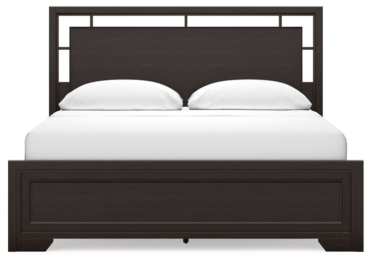 Covetown - California King Panel Bed - Dark Brown by Ashley Furniture product image
