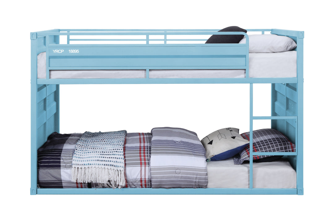 Cargo - Twin Twin Bunk Bed - Aqua