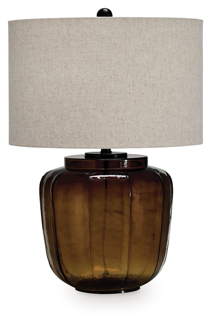Bainmore - Glass Table Lamp - Amber