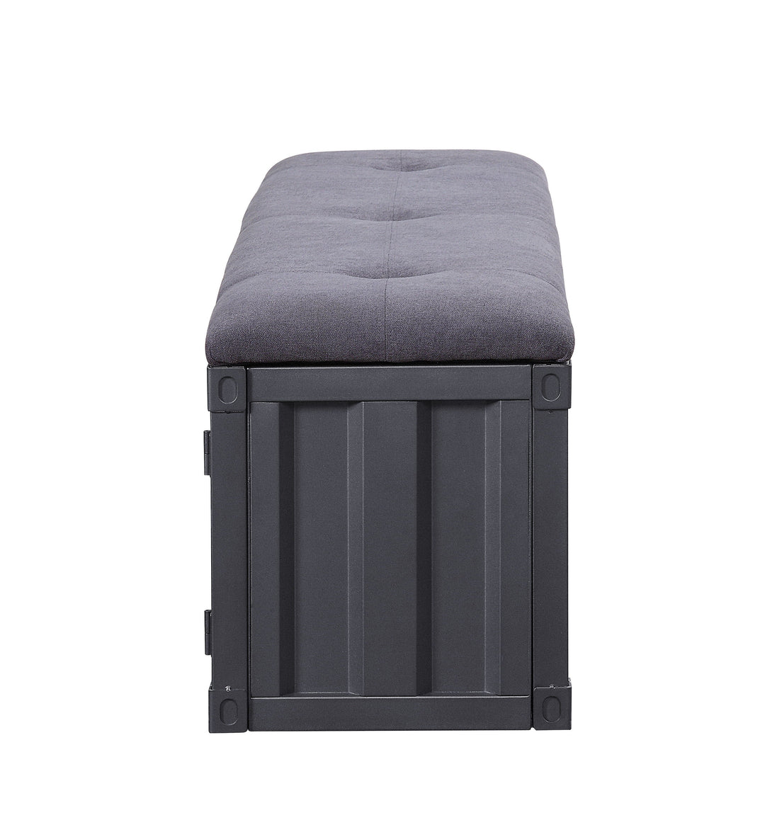 Cargo - Bench With Storage - Gray / Gunmetal