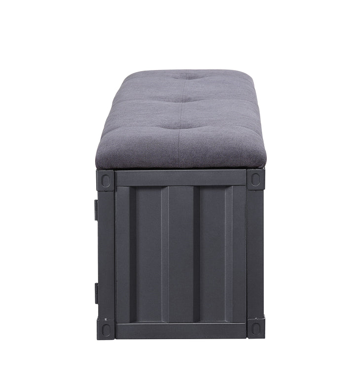 Cargo - Bench With Storage - Gray / Gunmetal