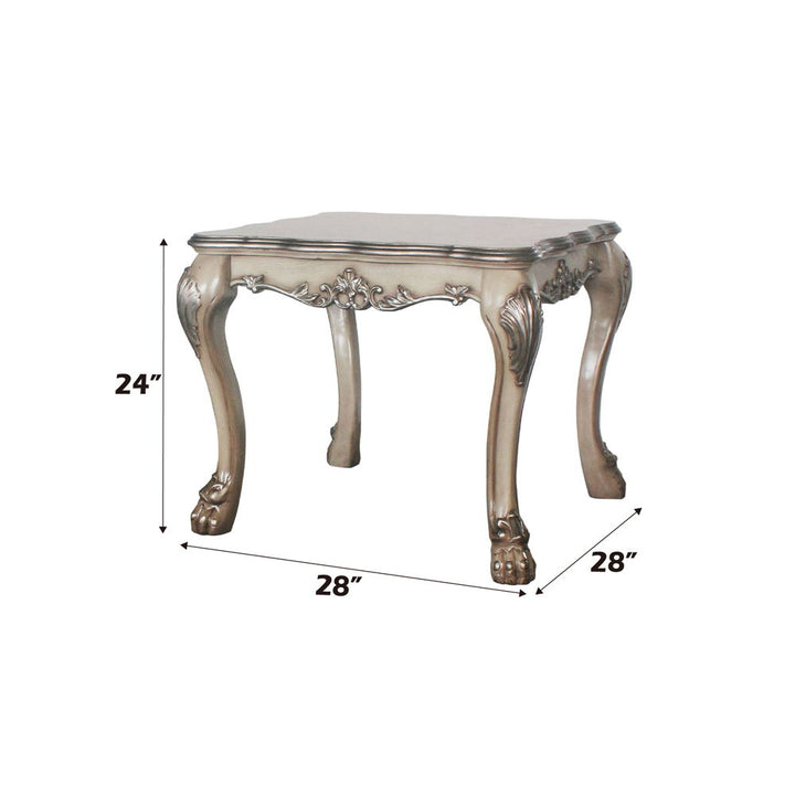 Dresden - End Table - Vintage Bone White