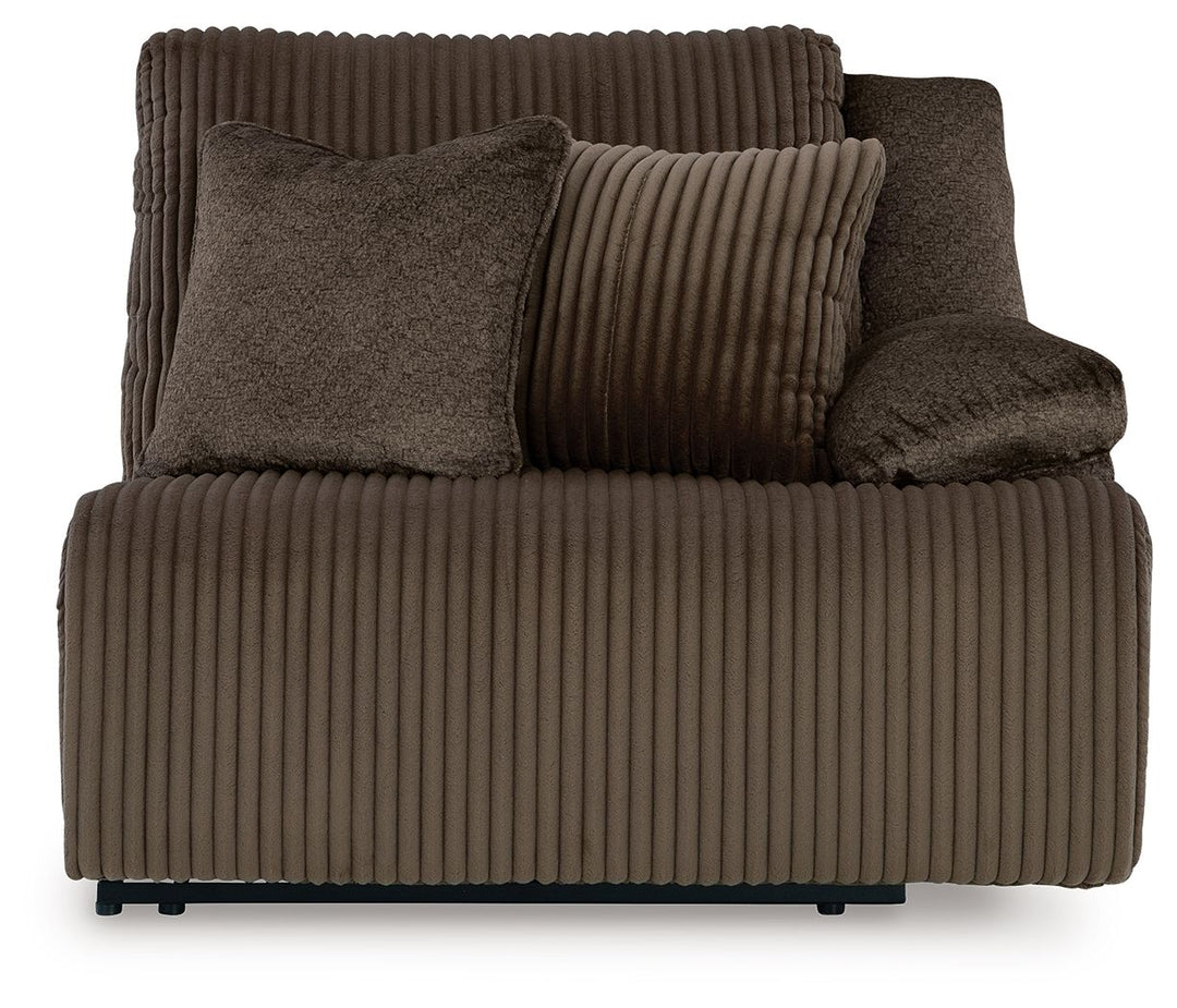 Top Tier - 3-Piece Reclining Sectional With Laf Press Back Chaise - Chocolate by Ashley Furniture product image