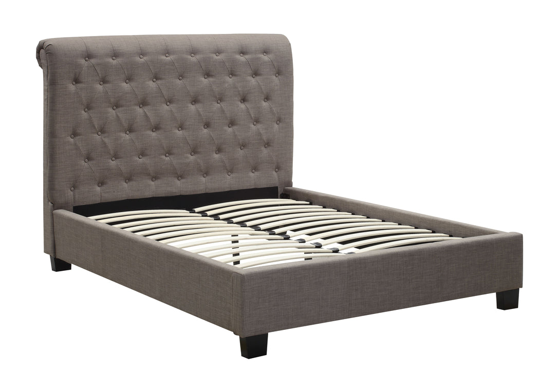 Modus Furniture 3Zh3L511 Royal Tufted Platform Bed In Dolphin Linen