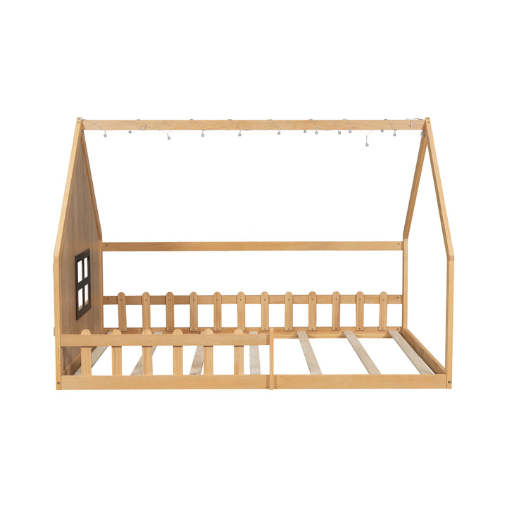 wood-house-bed-with-window-and-fence-natural