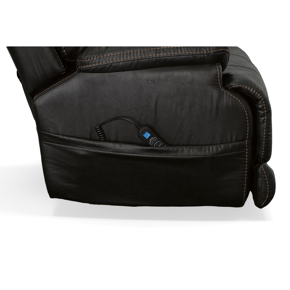 Clive Fabric Power Recliner with Power Headrest & Lumbar in Peppercorn