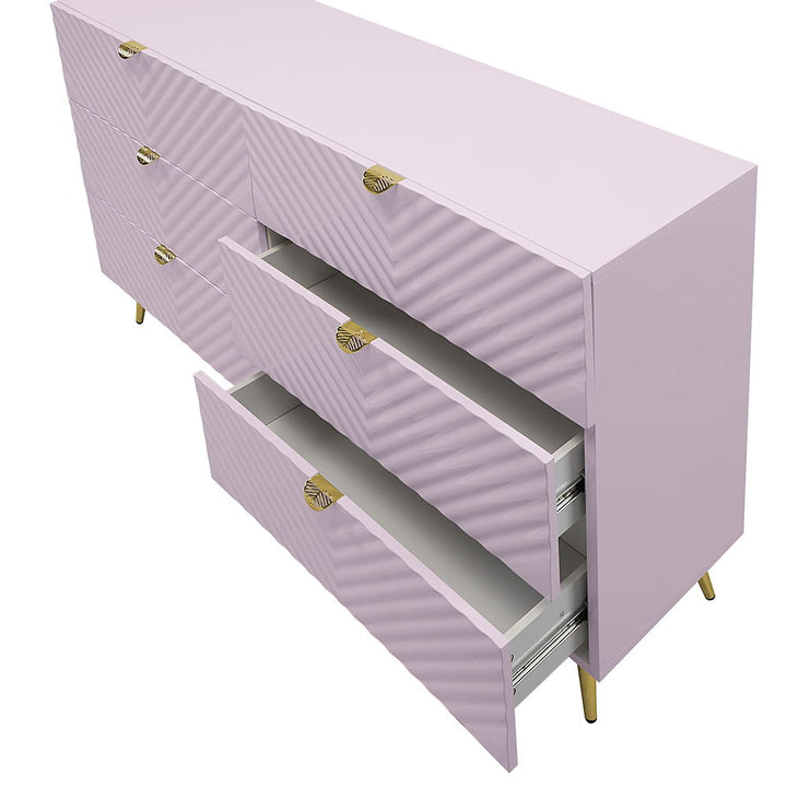 Gaines - Dresser - Pink High Gloss