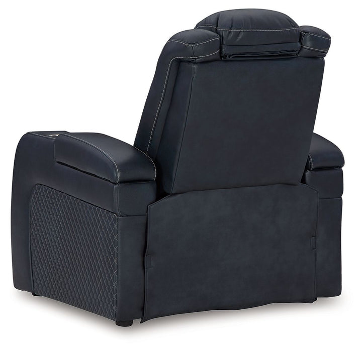 Fyne-Dyme - Power Recliner/Adj Headrest - Sapphire