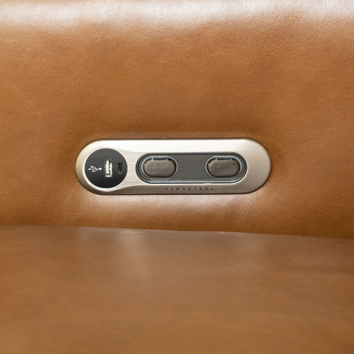 Aria Leather Power Recliner in Sedona