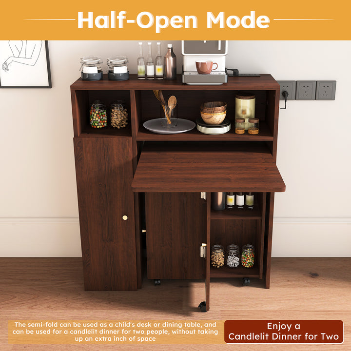 folding-dining-table-with-wall-mounted-sideboard-storage-in-walnut