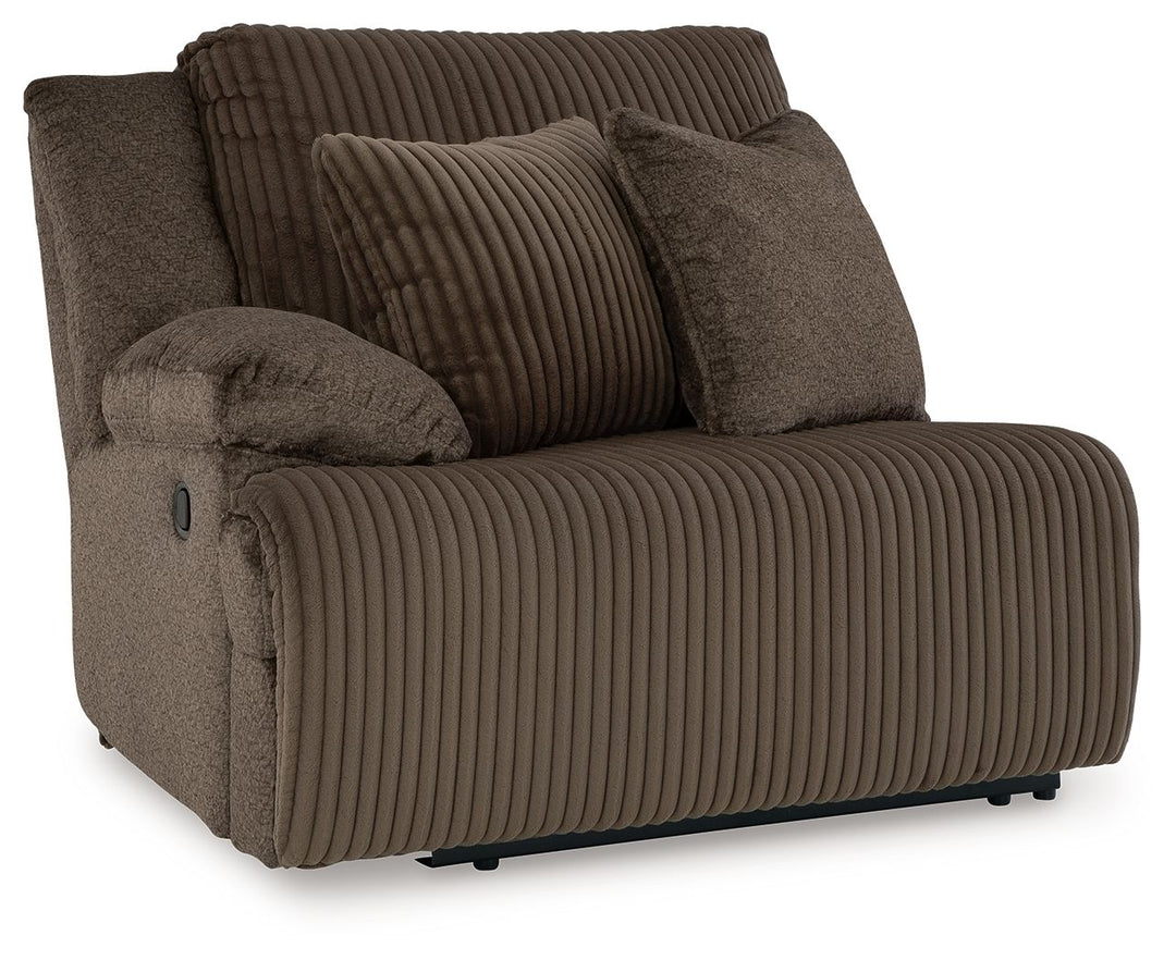 Top Tier - 3-Piece Reclining Sectional With Raf Press Back Chaise - Chocolate by Ashley Furniture product image