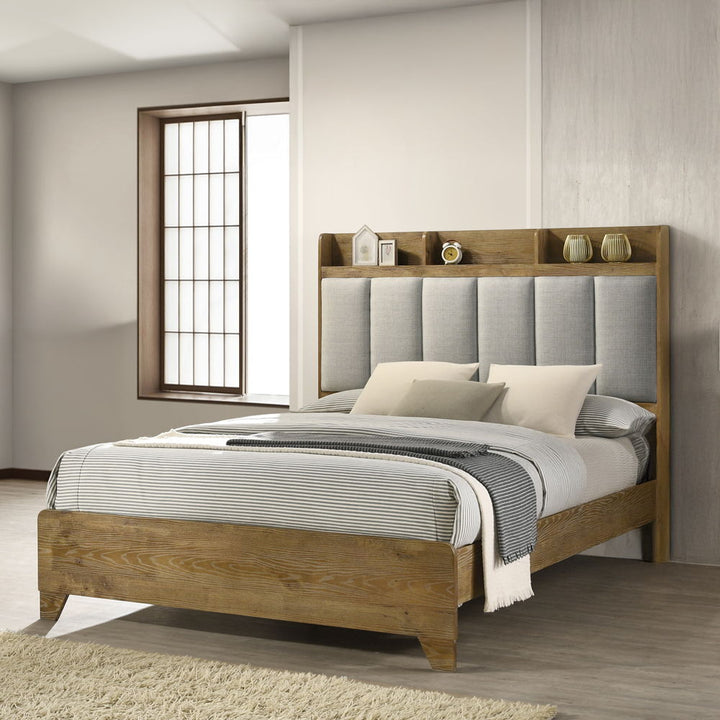 ACME Furniture Garcia Eastern King Bed With USB Light Brown