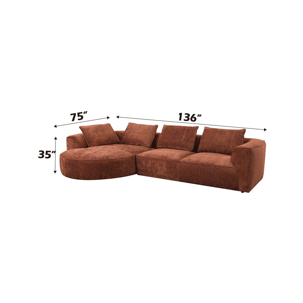 aceso-sectional-sofa-with-4-pillows-rust-brown-chenille