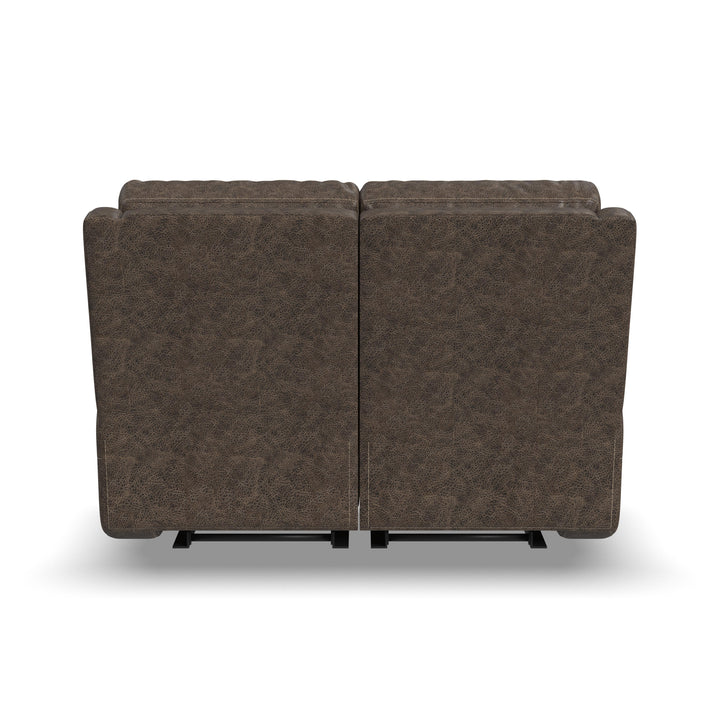 Score Leather Power Reclining Loveseat with Power Headrests &amp; Lumbar