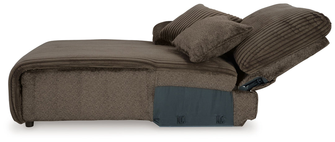 Top Tier - 3-Piece Reclining Sectional With Laf Press Back Chaise - Chocolate by Ashley Furniture product image