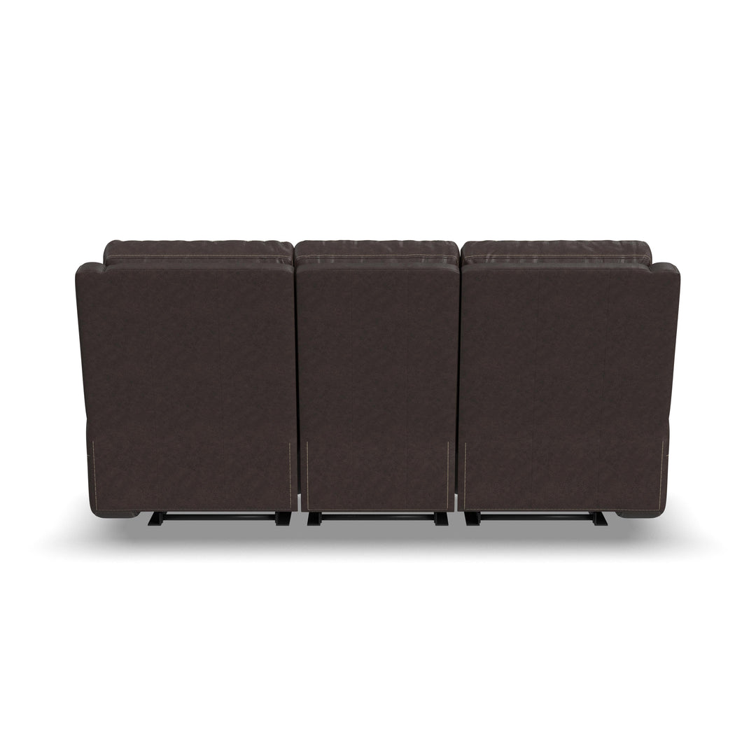 Flexsteel B3805-62L Score  Power Reclining Sofa With Power Headrests & Lumbar  Brown