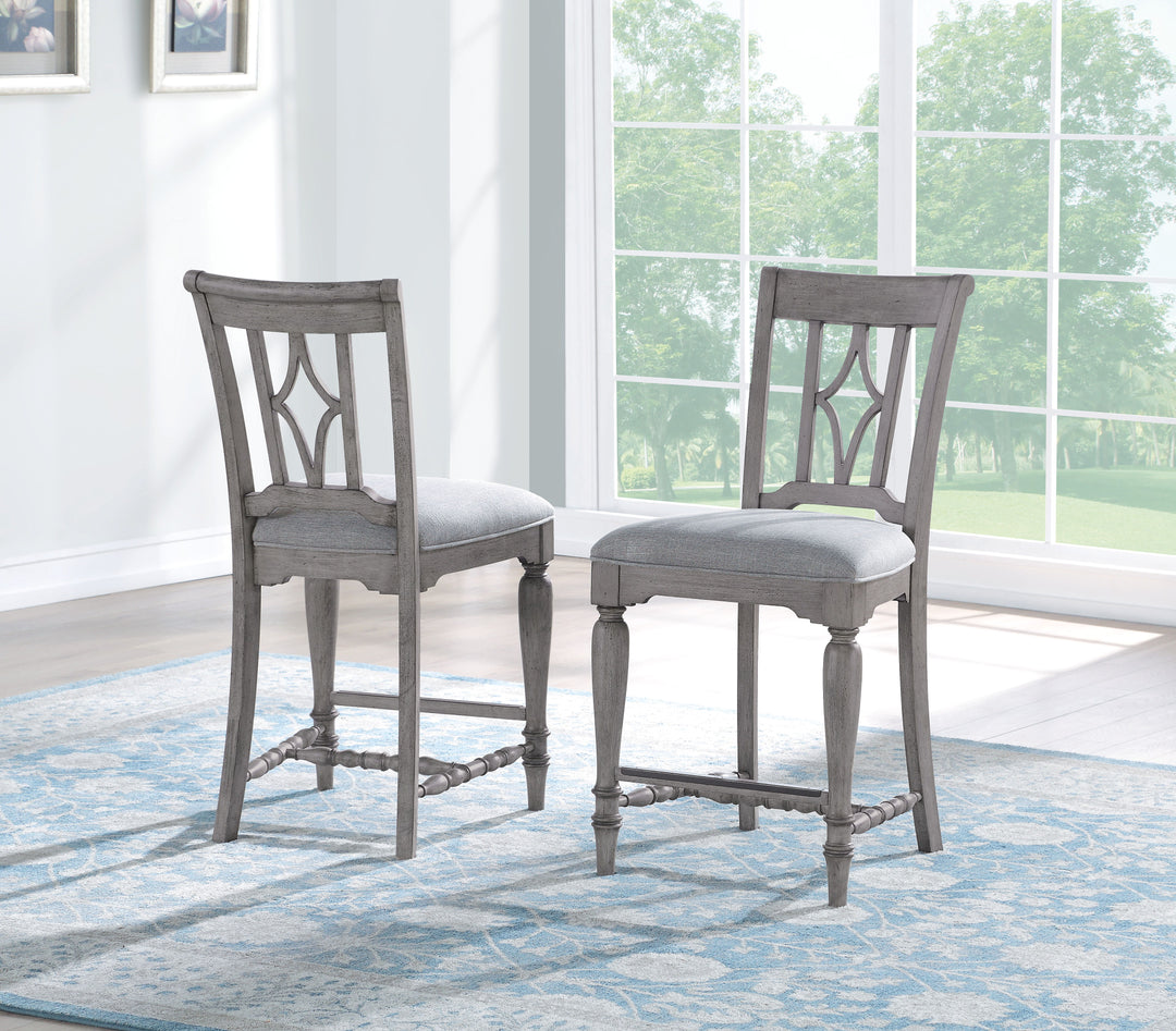 Plymouth  Counter Chair  Gray