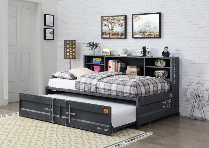 Cargo - Twin Daybed With Trundle & Storage - Gunmetal