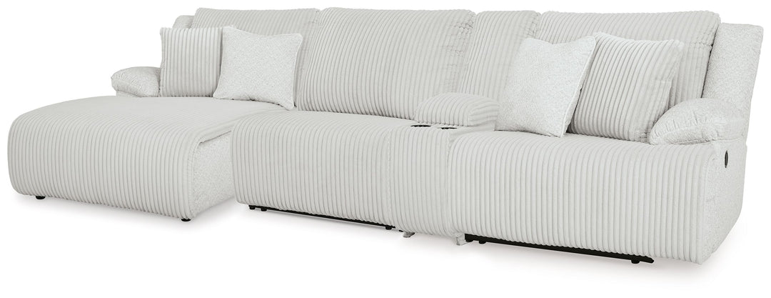 Top Tier - 4-Piece Reclining Sectional With Laf Press Back Chaise - Alloy by Ashley Furniture product image