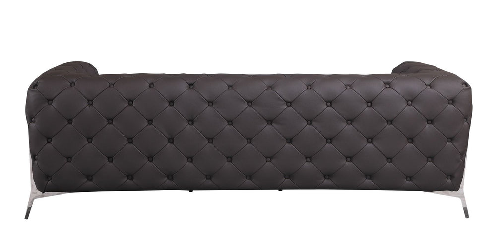 DivanItalia 970 Italian Leather Brown Sofa - alternate view 3
