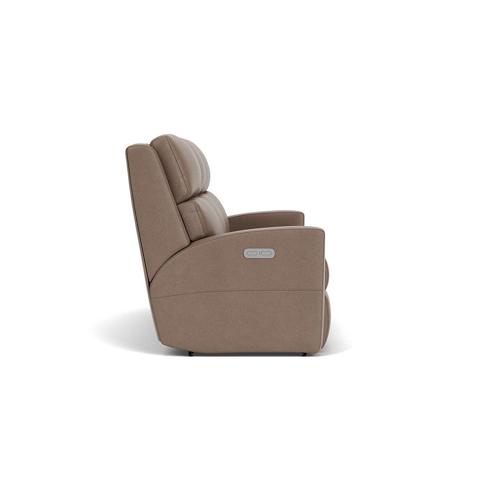 Catalina Leather Power Reclining Sofa Light Brown