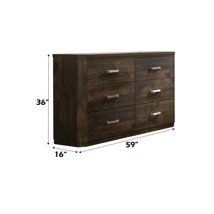 Elettra - Dresser - Rustic Walnut