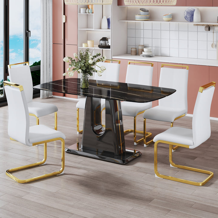 modern-dining-table-with-imitation-marble-craft-glass-top