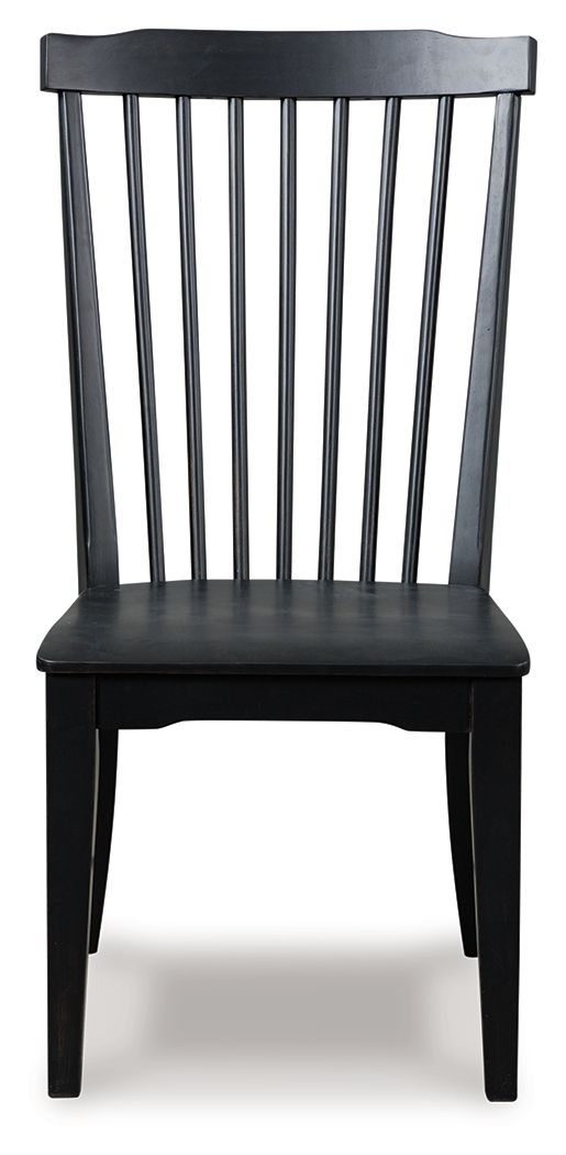 Greddinton - Dining Room Side Chair (Set of 2) - Black by Ashley Furniture product image