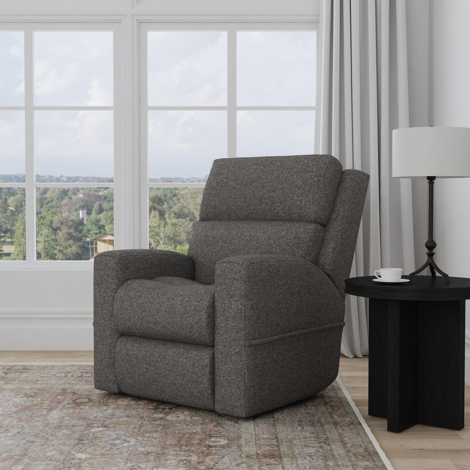 Score  Power Lift Recliner With Power Headrest & Lumbar  Gray