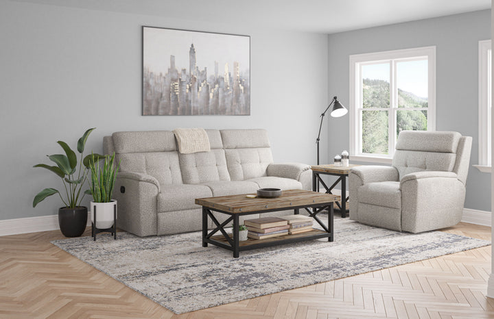 Mason Reclining Sofa Beige
